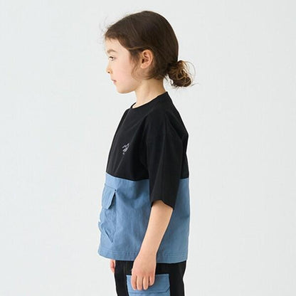 【4WAY】彈力拼接襯衫