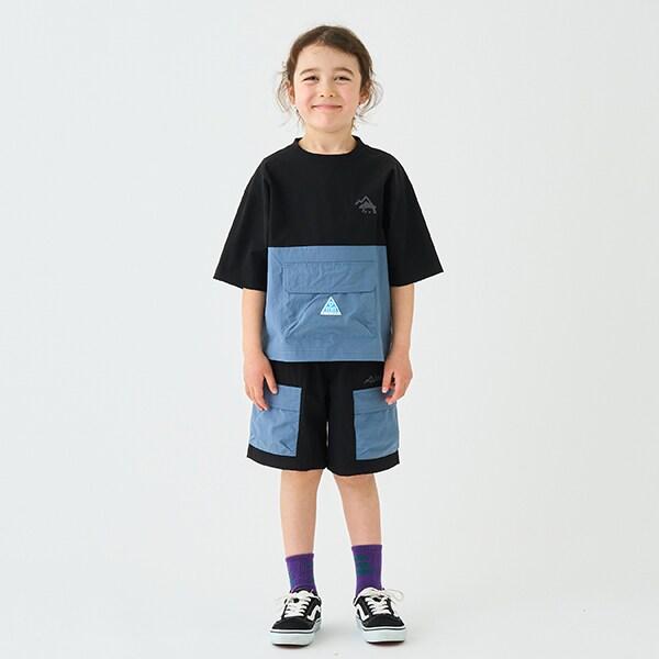 【4WAY】彈力拼接襯衫