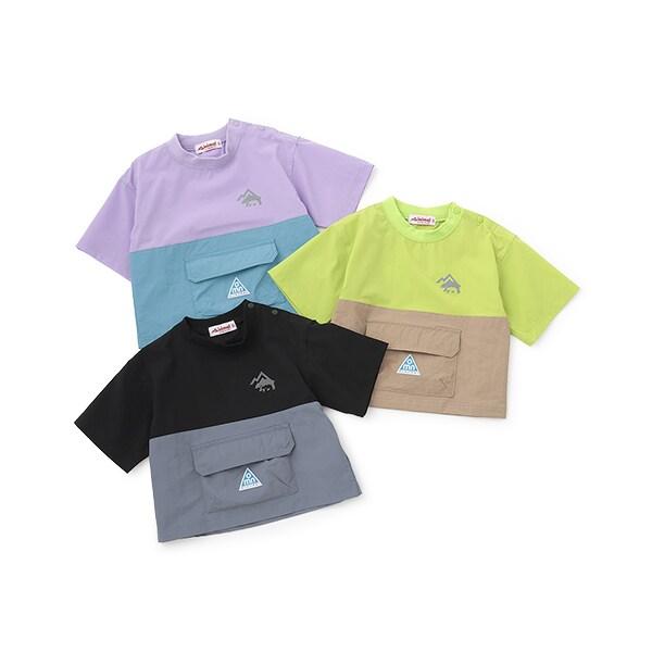 【4WAY】彈力拼接襯衫