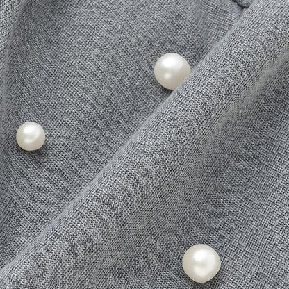 珍珠裝飾牛仔裙褲（兒童）