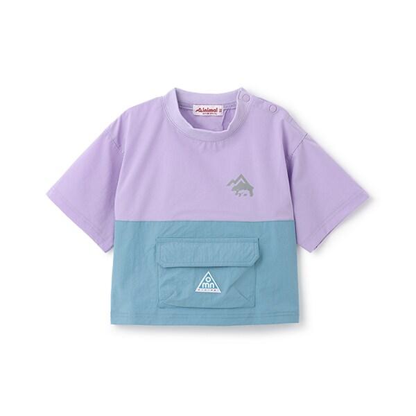 【4WAY】彈力拼接襯衫