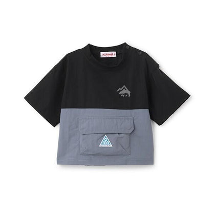 【4WAY】彈力拼接襯衫