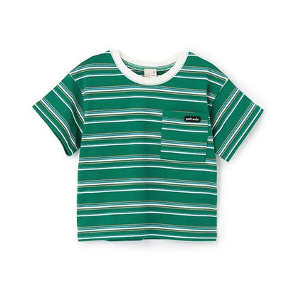 【防汙處理】多色條紋短袖T恤