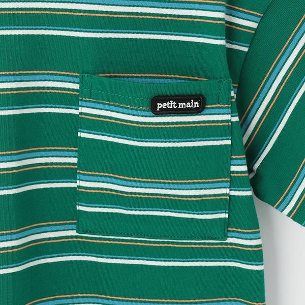 【防汙處理】多色條紋短袖T恤