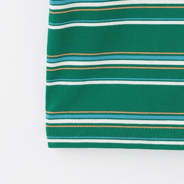 【防汙處理】多色條紋短袖T恤