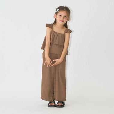 吊帶背心&長款寬腿褲套裝