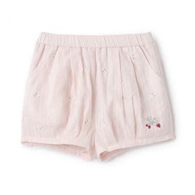 草莓刺繡燈籠褲