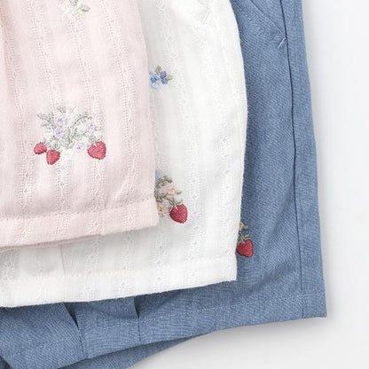 草莓刺繡燈籠褲