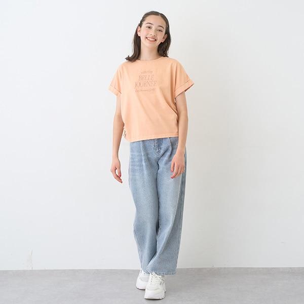 【Nico☆Petit刊載】附愛心腰帶水洗牛仔褲