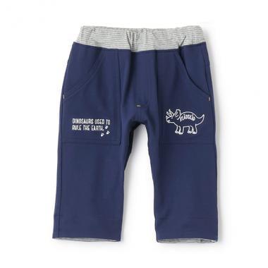 【人氣商品】【直營店無售】恐龍圖案翻邊六分褲