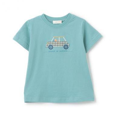 猴子駕駛印花T恤