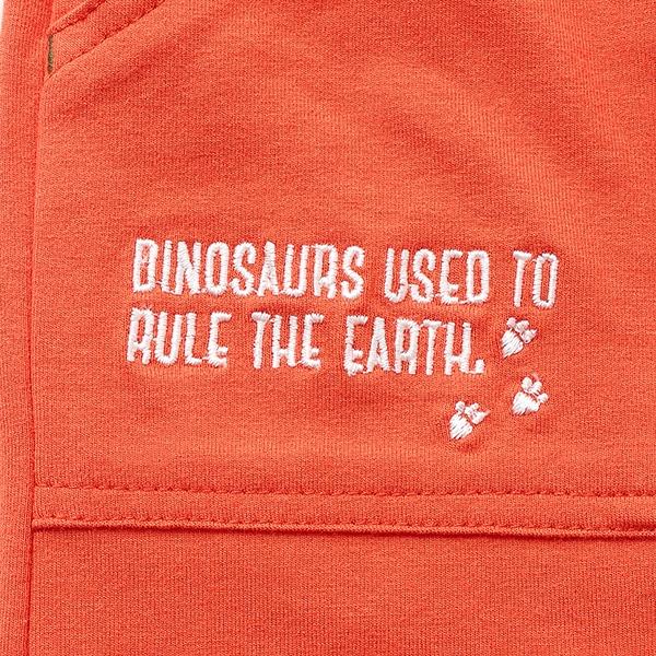 【人氣商品】【直營店無售】恐龍圖案翻邊六分褲