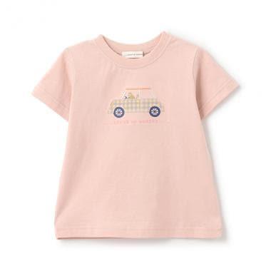 猴子駕駛印花T恤