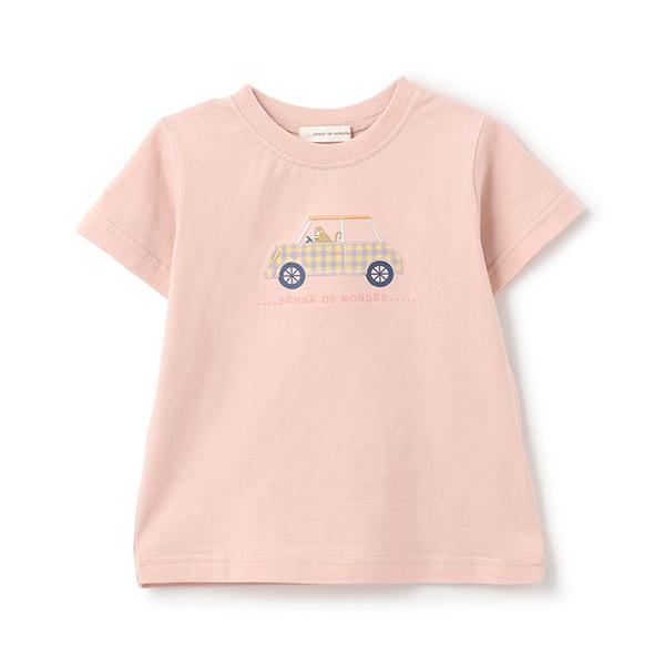 猴子駕駛印花T恤