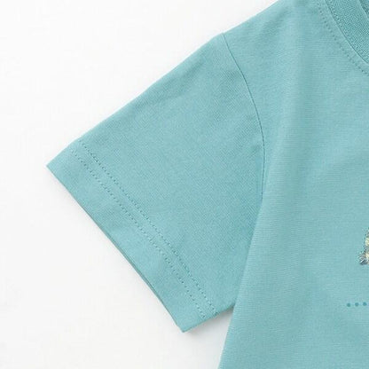 猴子駕駛印花T恤