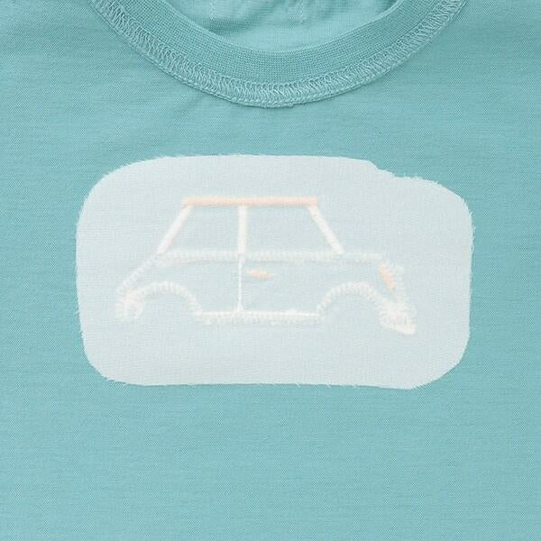 猴子駕駛印花T恤