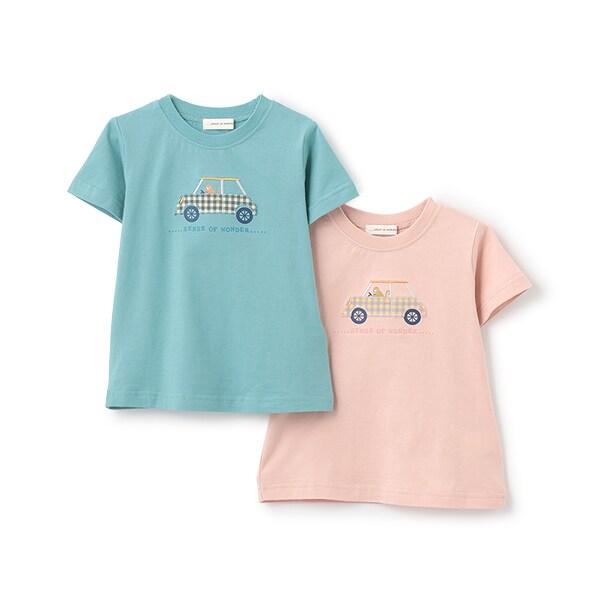 猴子駕駛印花T恤