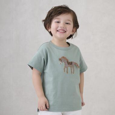 繡花汽車・小馬短袖T恤