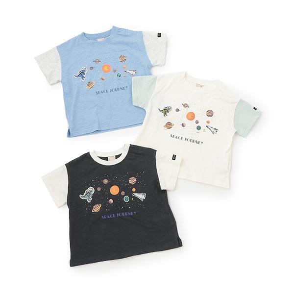 【防汙處理】宇宙圖案短袖T恤