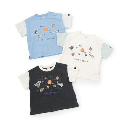 【防汙處理】宇宙圖案短袖T恤