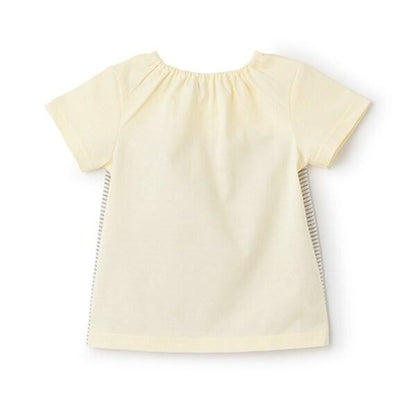 拼接條紋短袖T恤