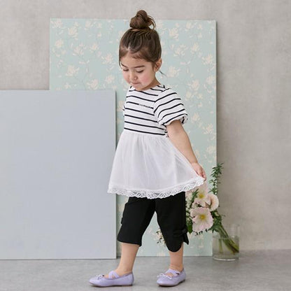 【微笑系列】側綁帶七分褲