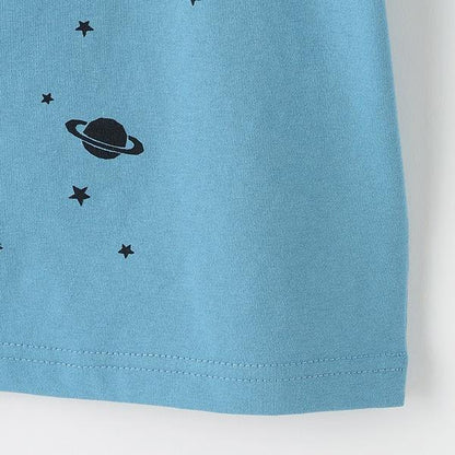 宇宙與恐龍短袖T恤