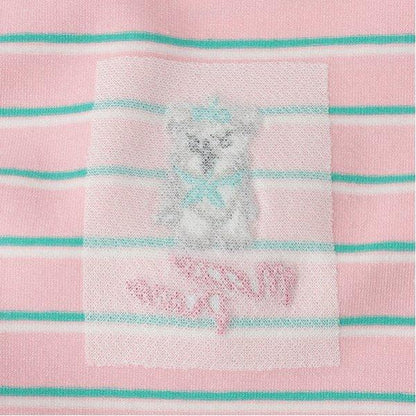 【Cuugal掲載】單點刺繡條紋T恤