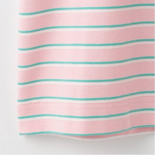 【Cuugal掲載】單點刺繡條紋T恤