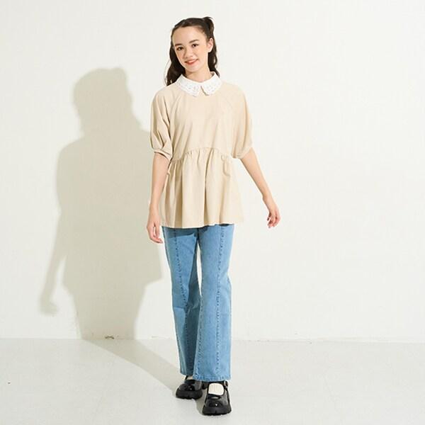 【AMI】牛仔喇叭褲