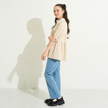 【AMI】牛仔喇叭褲