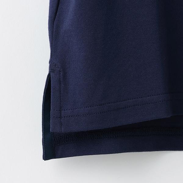 蕾絲標誌貼花袖部條紋T恤