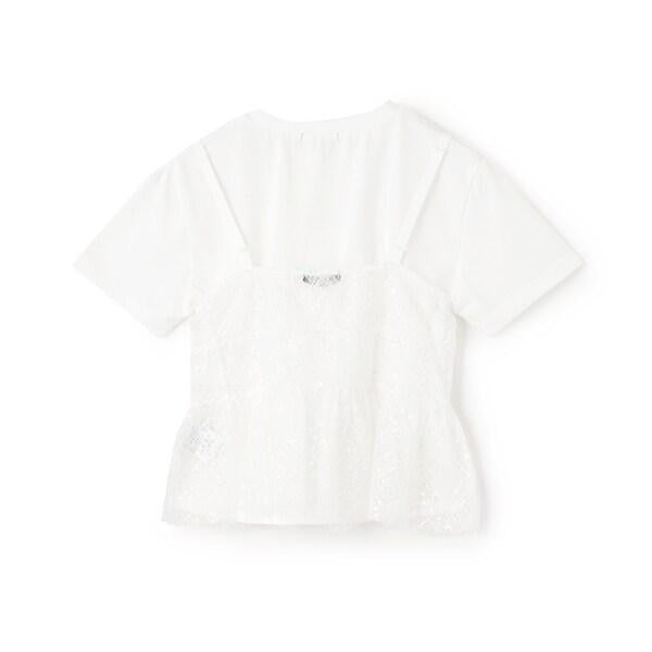 帶網紗吊帶背心T恤