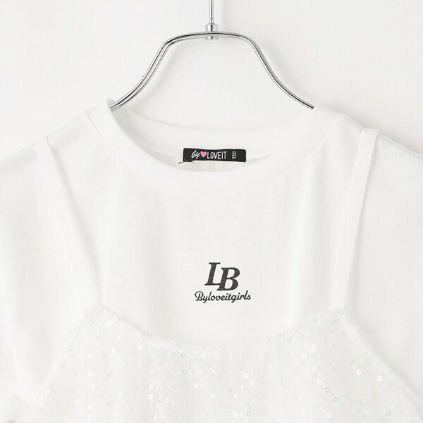 帶網紗吊帶背心T恤