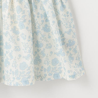 小花刺繡褶皺女式長上衣