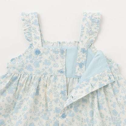 小花刺繡褶皺女式長上衣