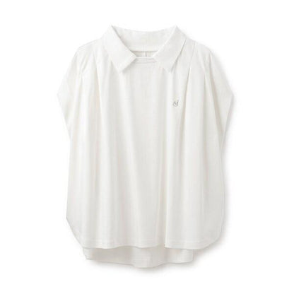 【AMI】【接觸涼感】帶領法式短袖套頭衫