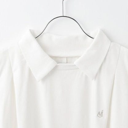 【AMI】【接觸涼感】帶領法式短袖套頭衫