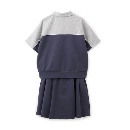 【AMI】拼色半拉鍊套裝