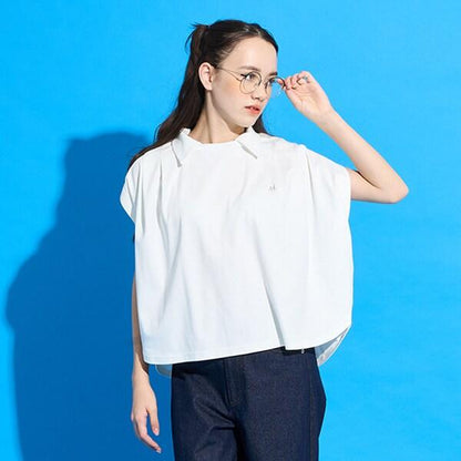 【AMI】【接觸涼感】帶領法式短袖套頭衫