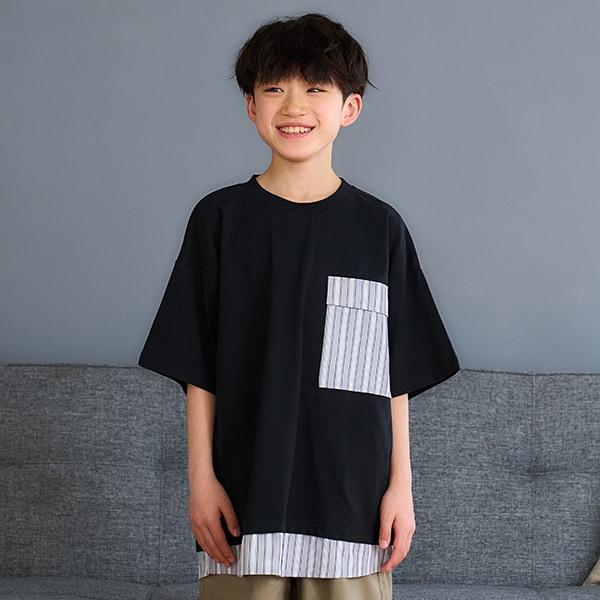 層疊風格寬鬆大碼短袖T恤