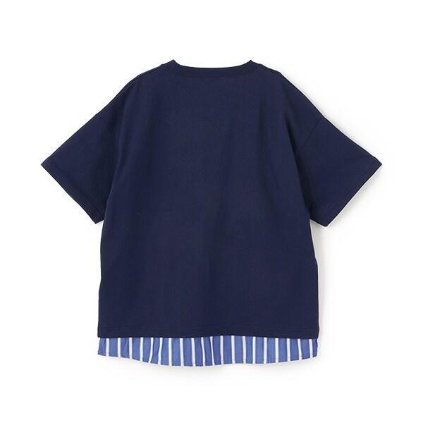 層疊風格寬鬆大碼短袖T恤