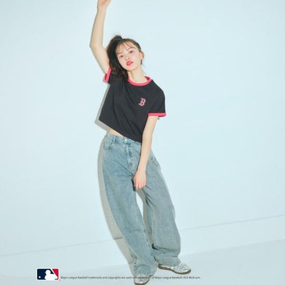 【LTXC】【MLB】【吸水速幹/清爽】【100%純棉】短款T恤