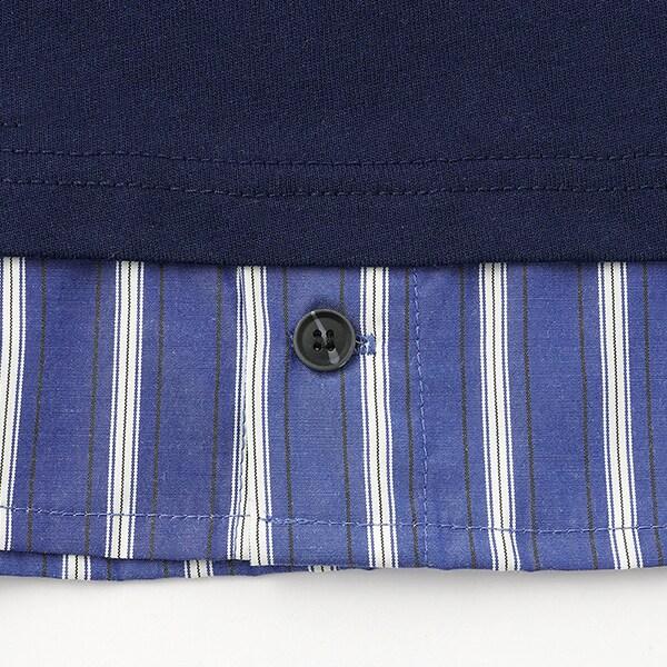 層疊風格寬鬆大碼短袖T恤