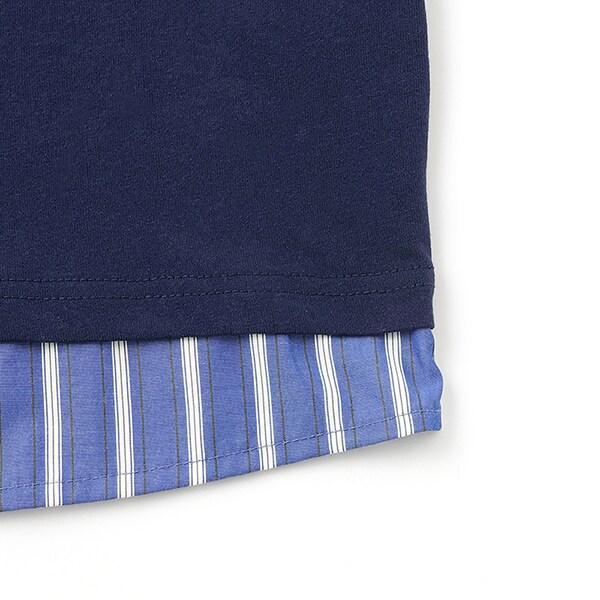 層疊風格寬鬆大碼短袖T恤