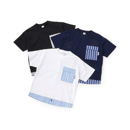 層疊風格寬鬆大碼短袖T恤