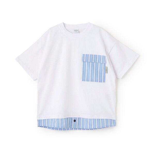 層疊風格寬鬆大碼短袖T恤