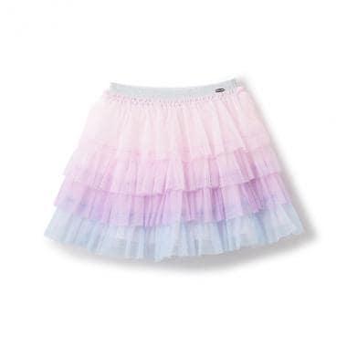 【人氣商品】【直營店無售】漸變色網紗半身裙