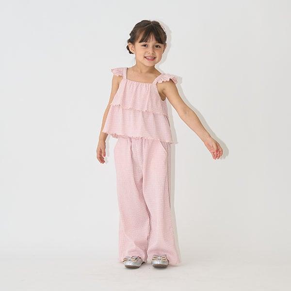 吊帶背心&長款寬腿褲套裝