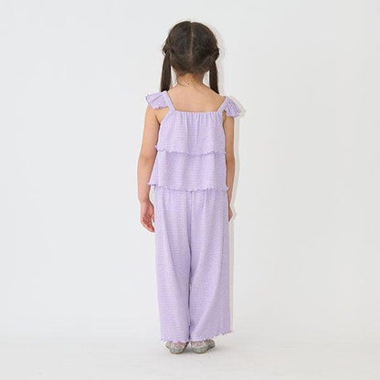 吊帶背心&長款寬腿褲套裝